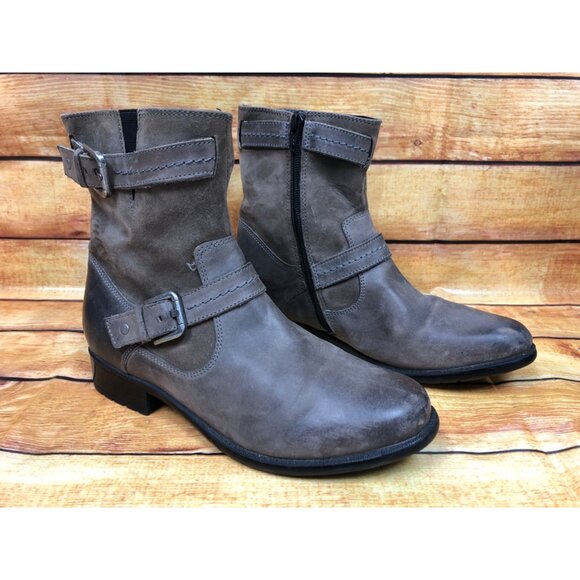 Clarks Bendables Plaza Terrier Brown Leather Boots Womens 7.5 M (s6b) - Picture 3 of 10